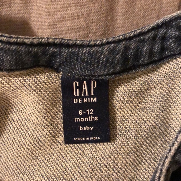Baby gap girls long sleeve denim romper - Picture 5 of 6